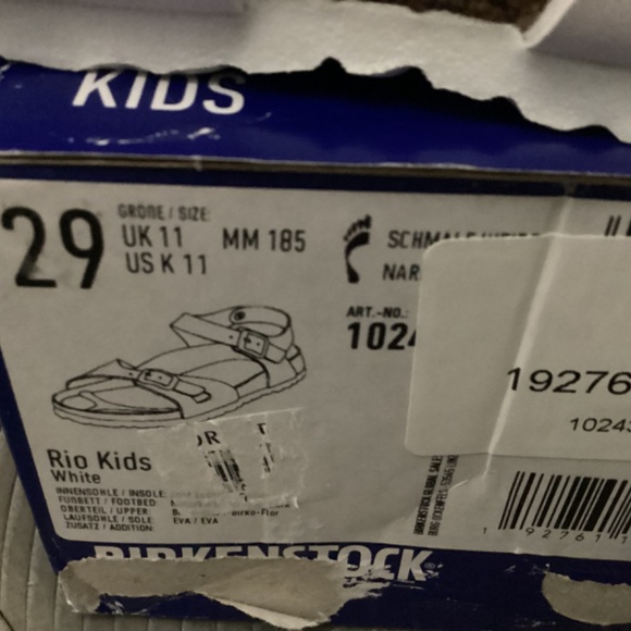 Birkenstock Kids' Rio Sandal, size 11-11.5US / 29EU - Picture 5 of 13
